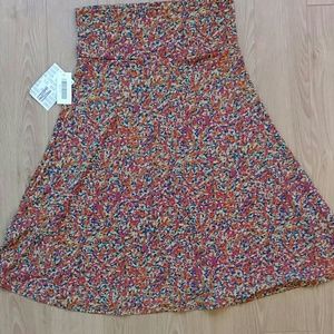 NWOT LuLaRoe multicolored Azure Shabby Chic Skirt